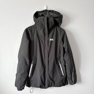 Helly Hansen Performance Ski Snowboard Jacket Coat Black Size Medium